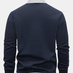 Velira Sweatshirts Kontrasto Užtrauktuko Polo Apykaklės Švarkelis