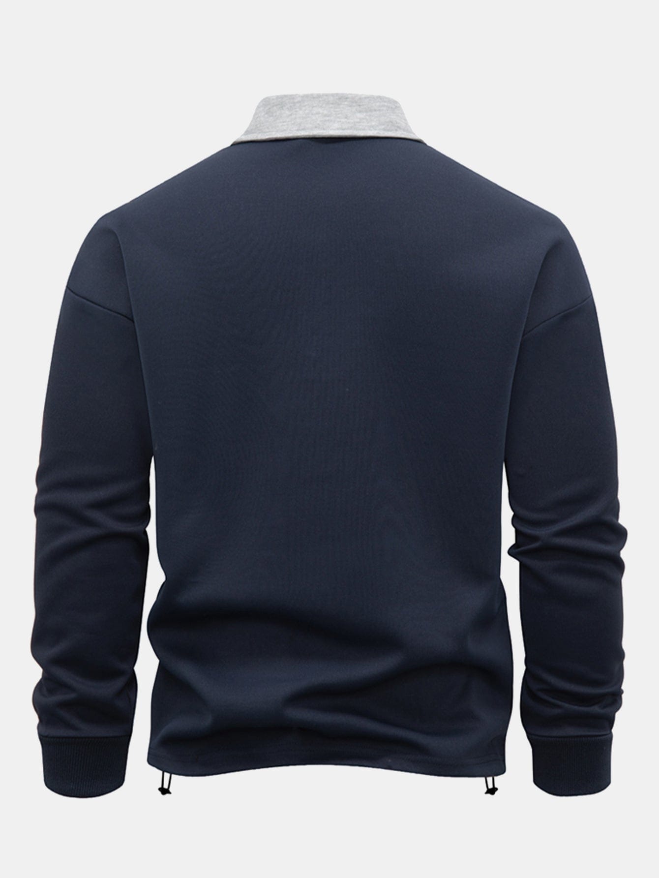 Velira Sweatshirts Kontrasto Užtrauktuko Polo Apykaklės Švarkelis