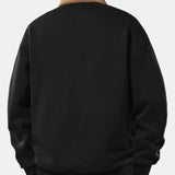 Velira Sweatshirts Laisvas Pritaikymas Kontrastinis Kordūrinis Polo Apykaklės Megztinis