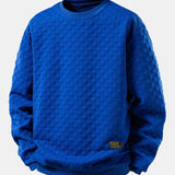 Velira Sweatshirts Mėlyna / S Šaškinis Jacquard Palaidinukas