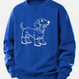 Velira Sweatshirts Mėlyna / XS Šuo Batai Spaudiniu Laisvalaikio Fit Palaidinukė