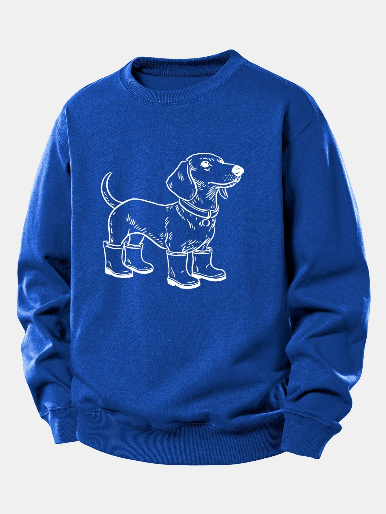 Velira Sweatshirts Mėlyna / XS Šuo Batai Spaudiniu Laisvalaikio Fit Palaidinukė