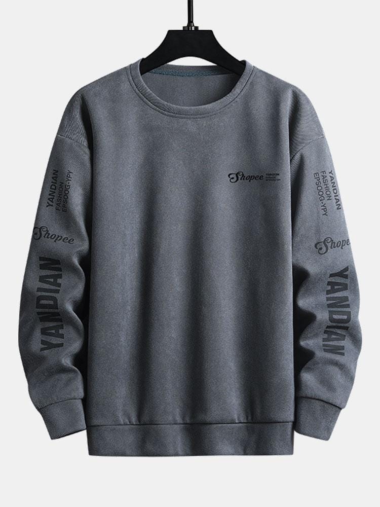 Velira Sweatshirts pilka / S Raštinė Suede Crew Neck Džemperis