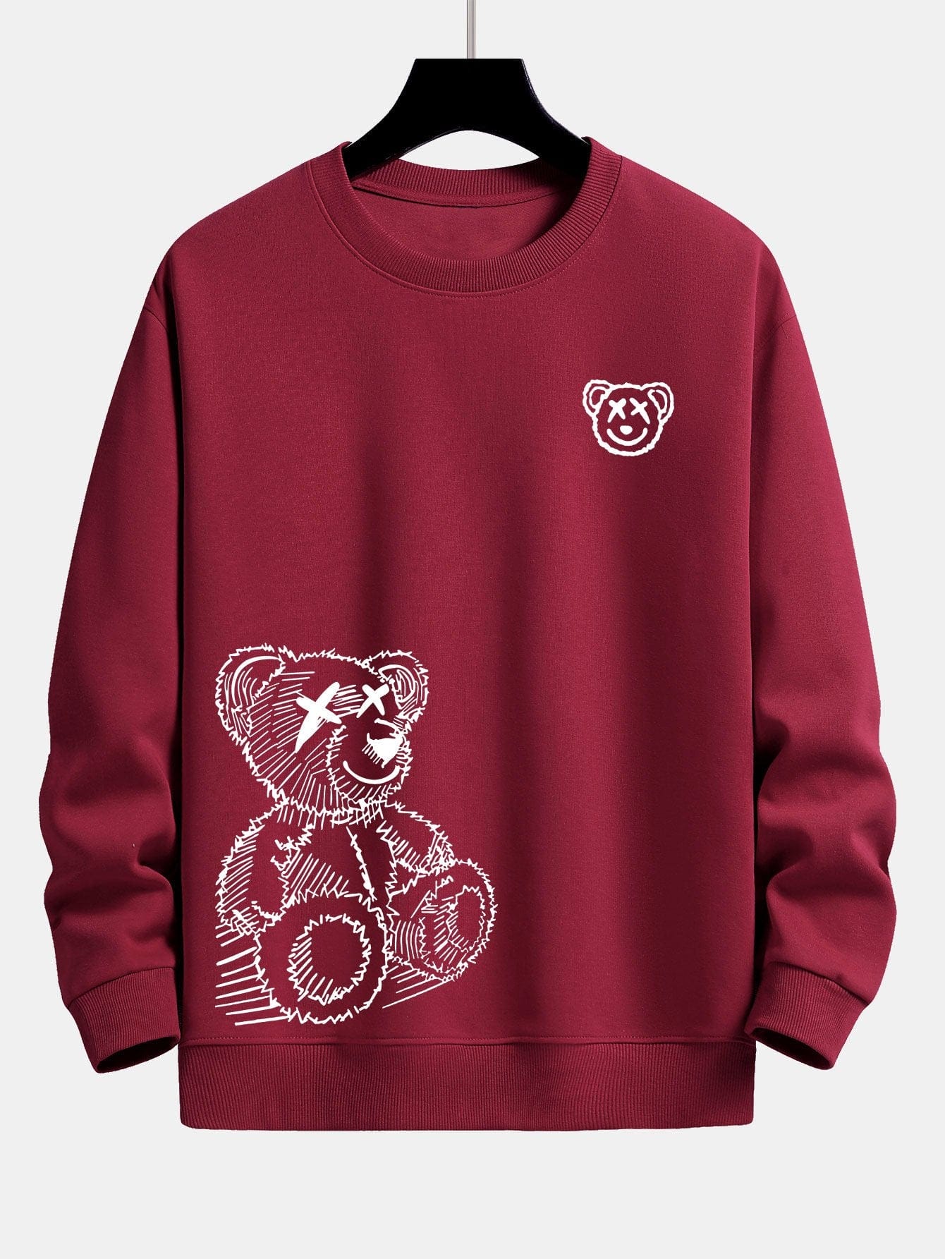 Velira Sweatshirts raudona / S Meškos Pėdsakų Laisvalaikio Fit Džemperis