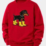 Velira Sweatshirts Raudona / XS Batai su takso atspaudu, laisvas kirpimas, džemperis
