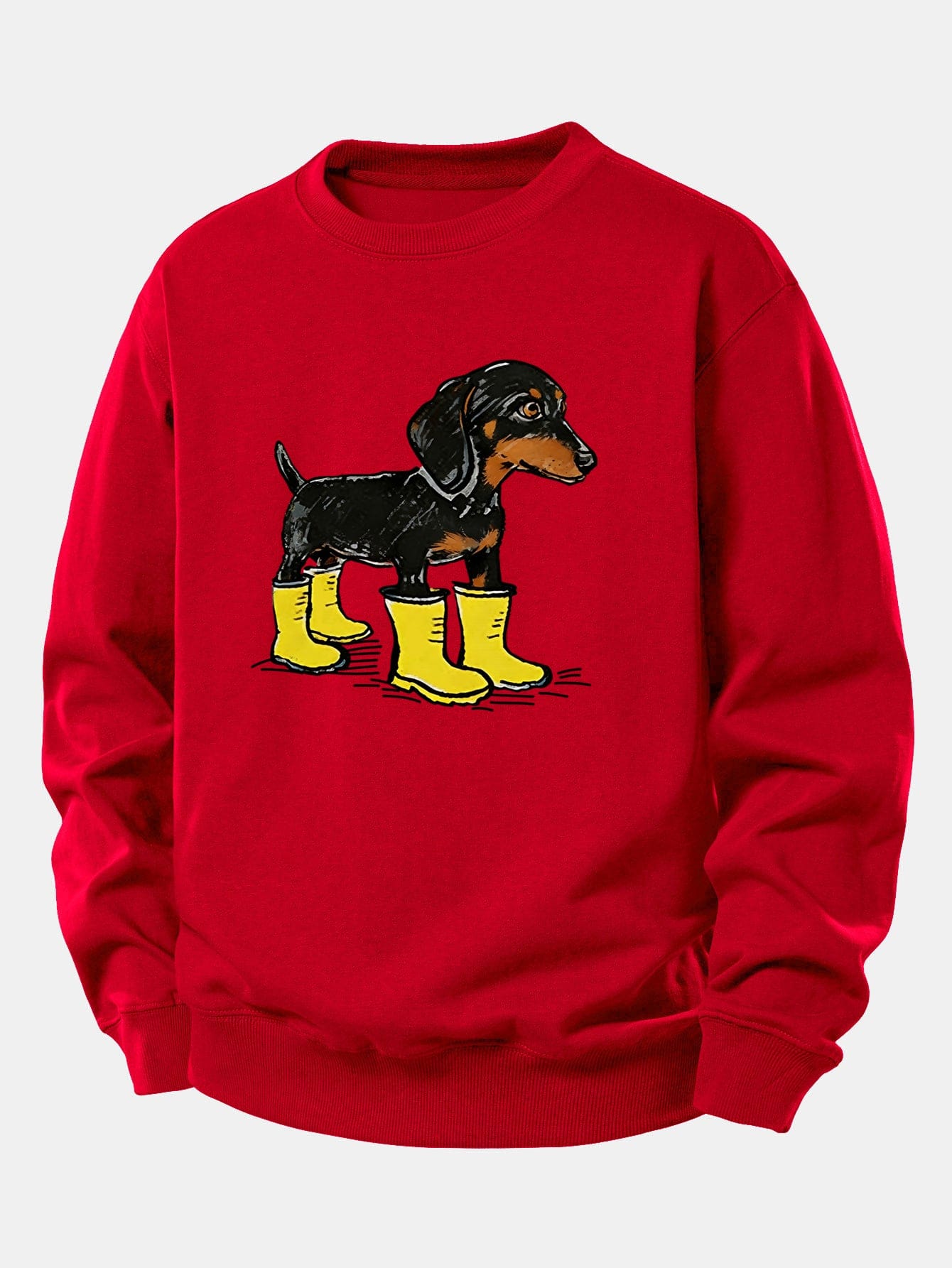 Velira Sweatshirts Raudona / XS Batai su takso atspaudu, laisvas kirpimas, džemperis