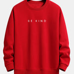 Velira Sweatshirts raudona / XS Būk geras spausdinimo laisvalaikio megztinis