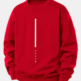 Velira Sweatshirts Raudona / XS Svajonių Dryžuotas Spausdinimas Laisvas Fit Palaidinukė