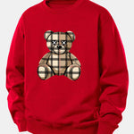 Velira Sweatshirts Raudona / XS Tikrinto Lokio Spaudas Laisvas Palaidinukas