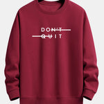 Velira Sweatshirts raudonmedžio / XS Nepasiduok! Atsipalaidavęs prigludęs džemperis