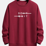Velira Sweatshirts raudonmedžio / XS Nepasiduok! Atsipalaidavęs prigludęs džemperis