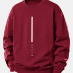 Velira Sweatshirts Raudonmedžio / XS Svajonių Dryžuotas Spausdinimas Laisvas Fit Palaidinukė