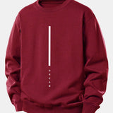 Velira Sweatshirts Raudonmedžio / XS Svajonių Dryžuotas Spausdinimas Laisvas Fit Palaidinukė