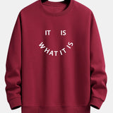 Velira Sweatshirts raudonmedžio / XS Tai, kas yra, atspausdintas laisvas megztinis