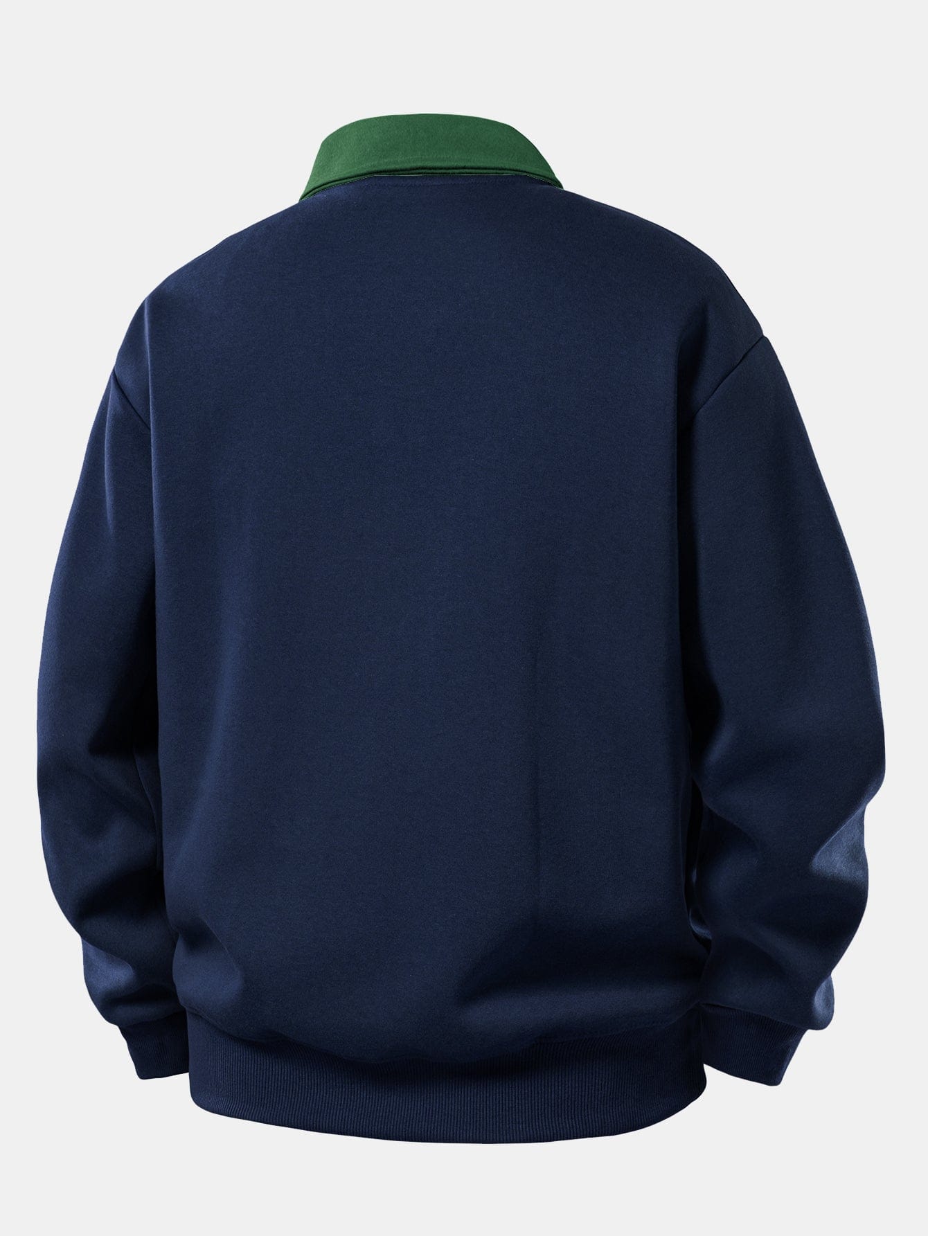 Velira Sweatshirts Relaksuotas Fit Kontrasto Polo Džemperis