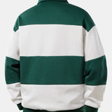 Velira Sweatshirts Relaksuotas Los Andželo spaudos spalvų blokas polo džemperis