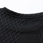Velira Sweatshirts Relax Fit Geometrinis Žakardo Crew Neck Megztinis