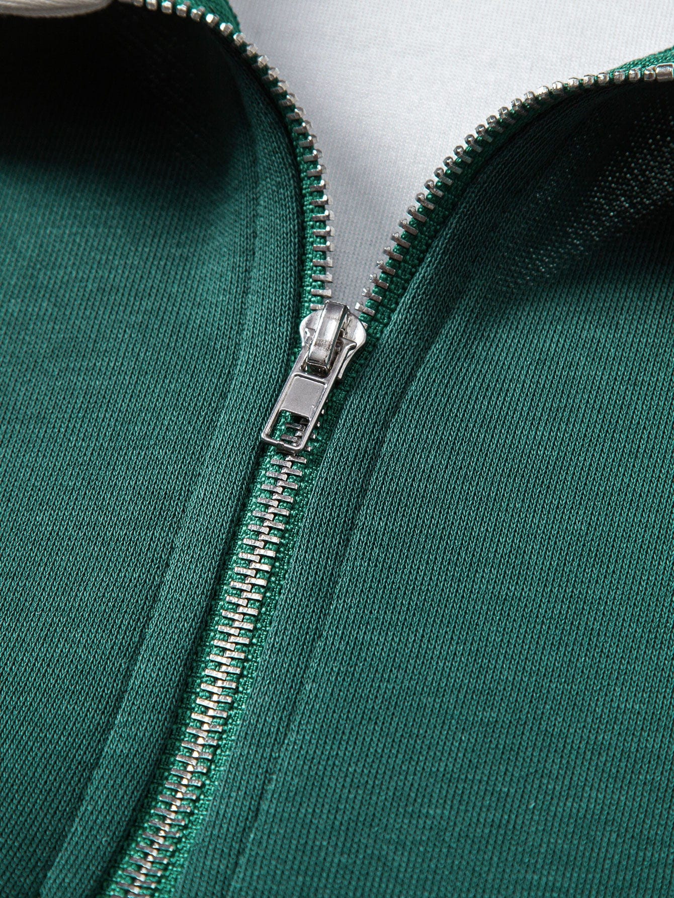 Velira Sweatshirts Relax Fit Kontrasto Užtrauktuko Polo Megztinis
