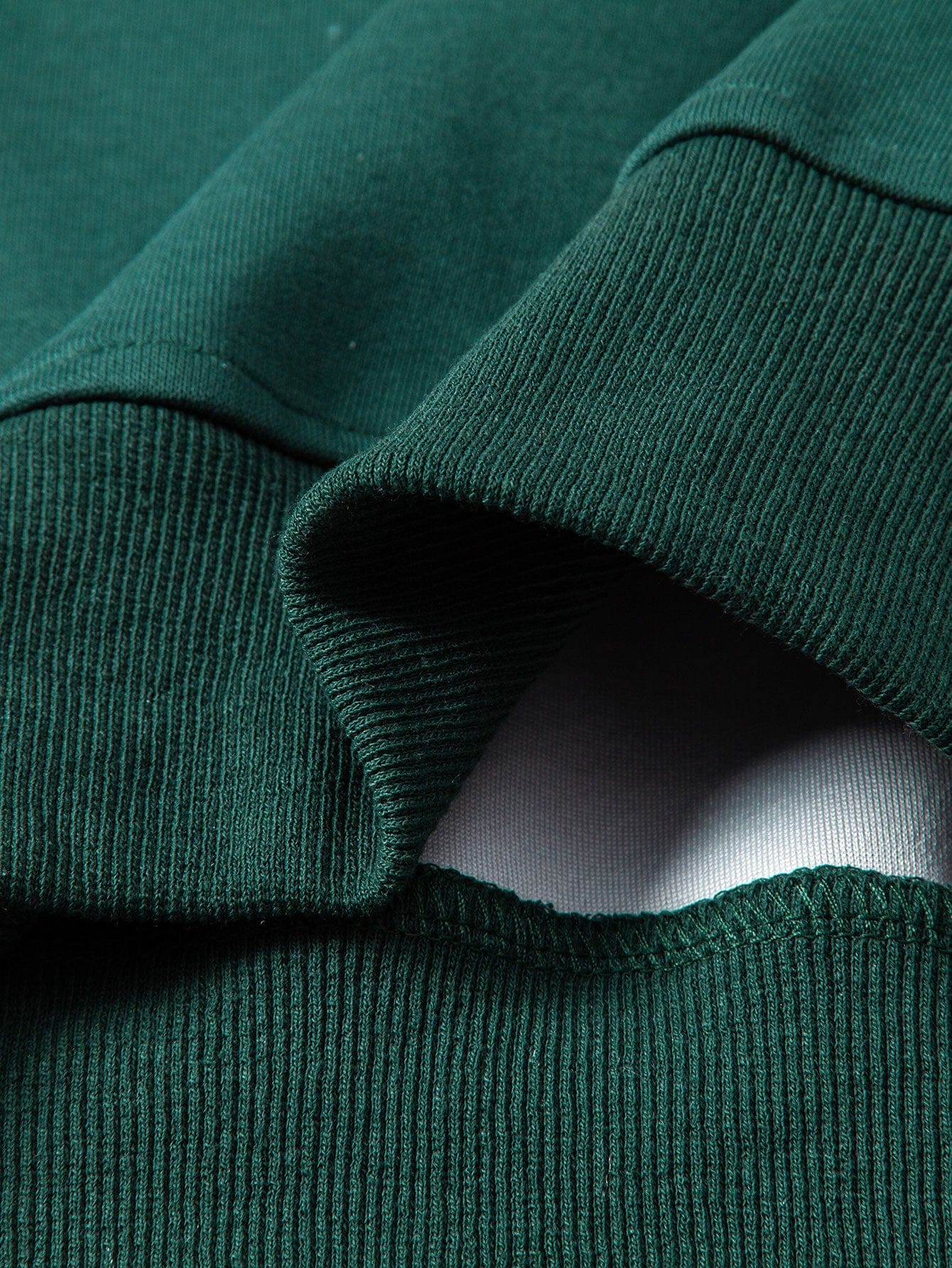 Velira Sweatshirts Relax Fit Kontrasto Užtrauktuko Polo Megztinis