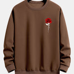 Velira Sweatshirts Rožių Rašto Laisvas Fit Megztinis