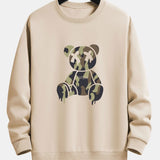 Velira Sweatshirts ruda / S Kamikadze ištirpstančio meškos rašto laisvo kirpimo džemperis