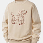 Velira Sweatshirts Ruda / XS Šuo Batai Spaudiniu Laisvalaikio Fit Palaidinukė