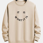 Velira Sweatshirts ruda / XS Tai, kas yra, atspausdintas laisvas megztinis