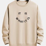 Velira Sweatshirts ruda / XS Tai, kas yra, atspausdintas laisvas megztinis
