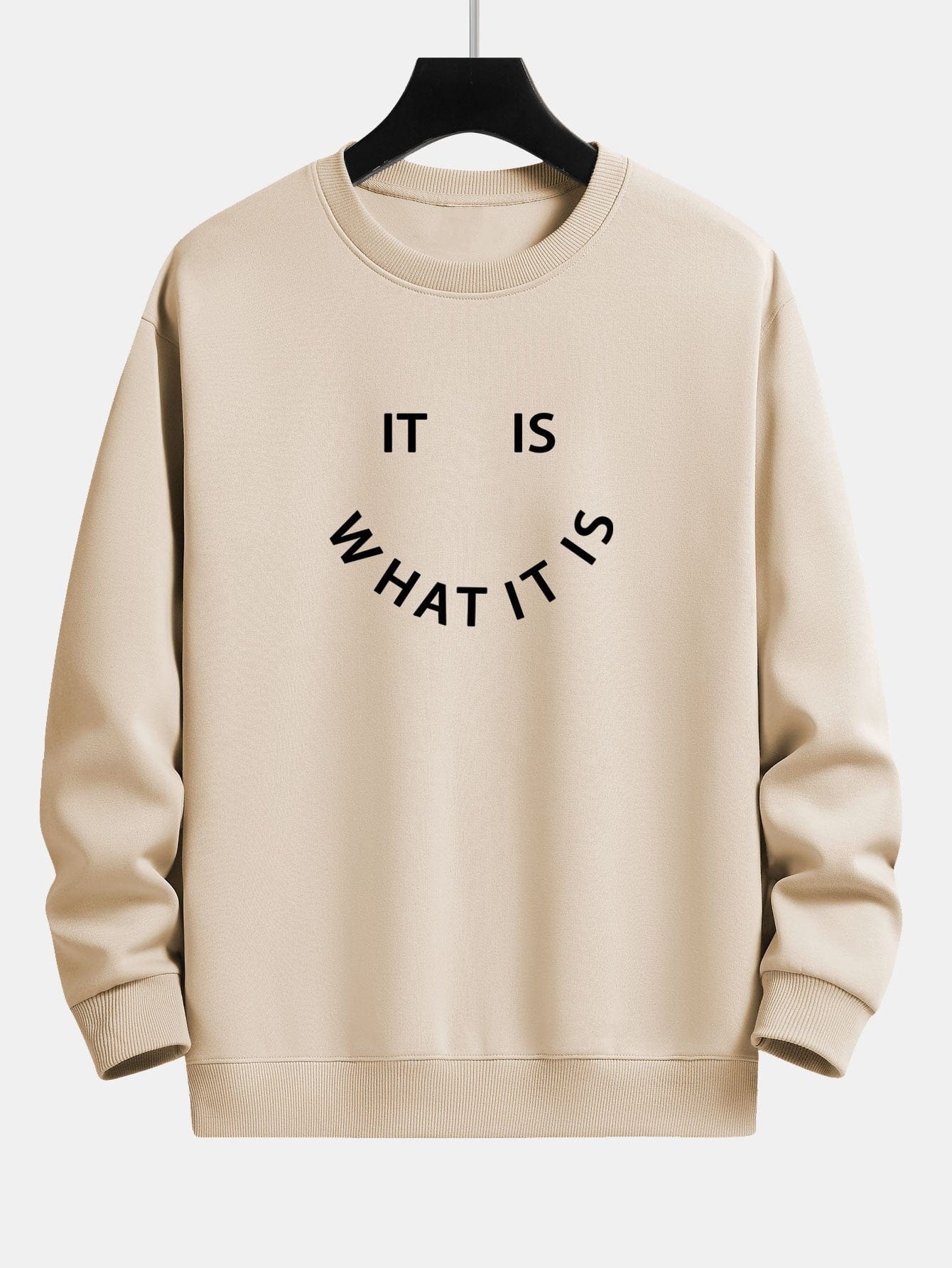 Velira Sweatshirts ruda / XS Tai, kas yra, atspausdintas laisvas megztinis