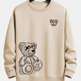 Velira Sweatshirts rusva / S Meškos Pėdsakų Laisvalaikio Fit Džemperis
