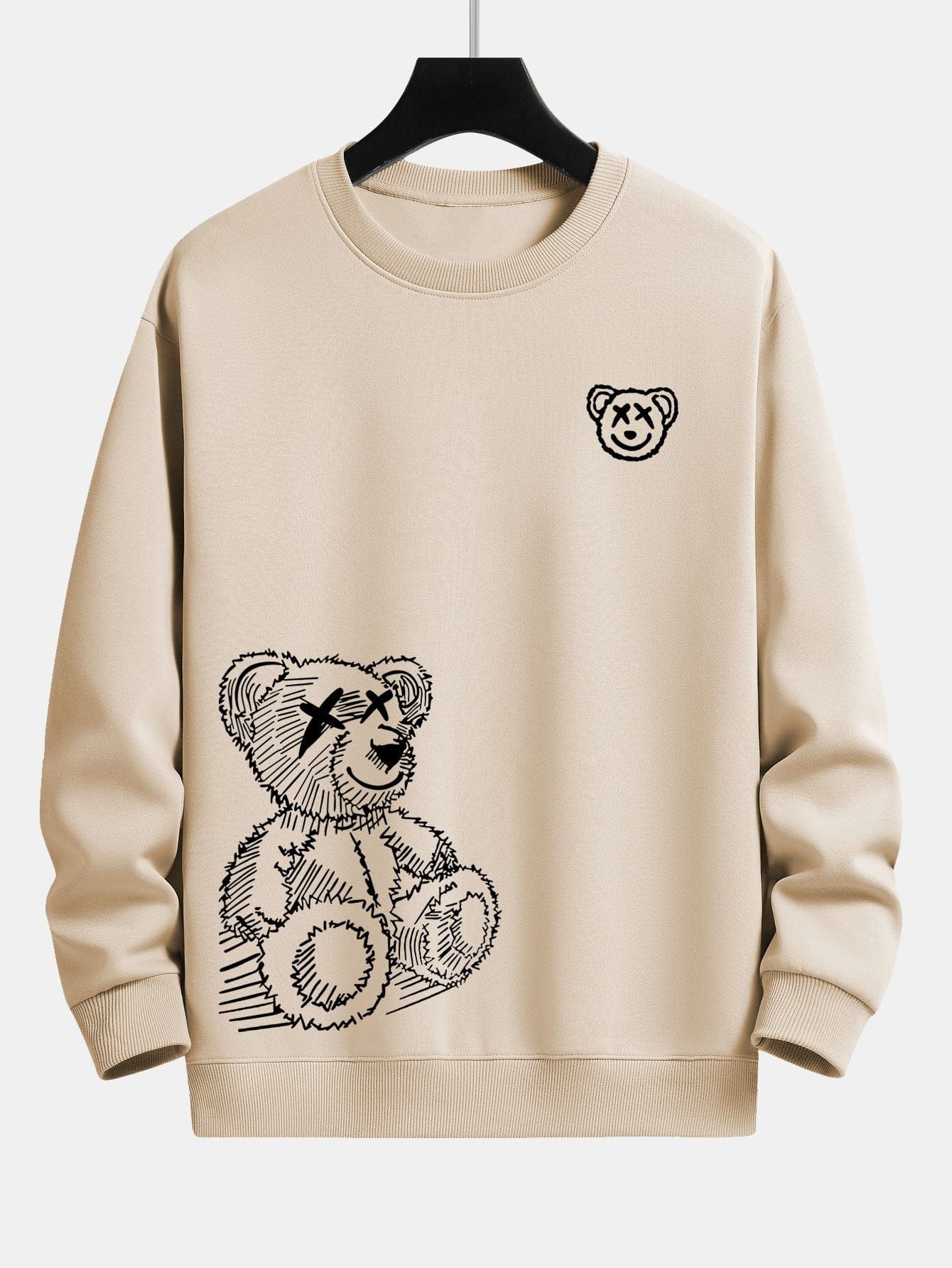 Velira Sweatshirts rusva / S Meškos Pėdsakų Laisvalaikio Fit Džemperis