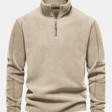 Velira Sweatshirts rusva / S Poliarinio Fleece Ketvirčio Užtrauktuko Megztinis