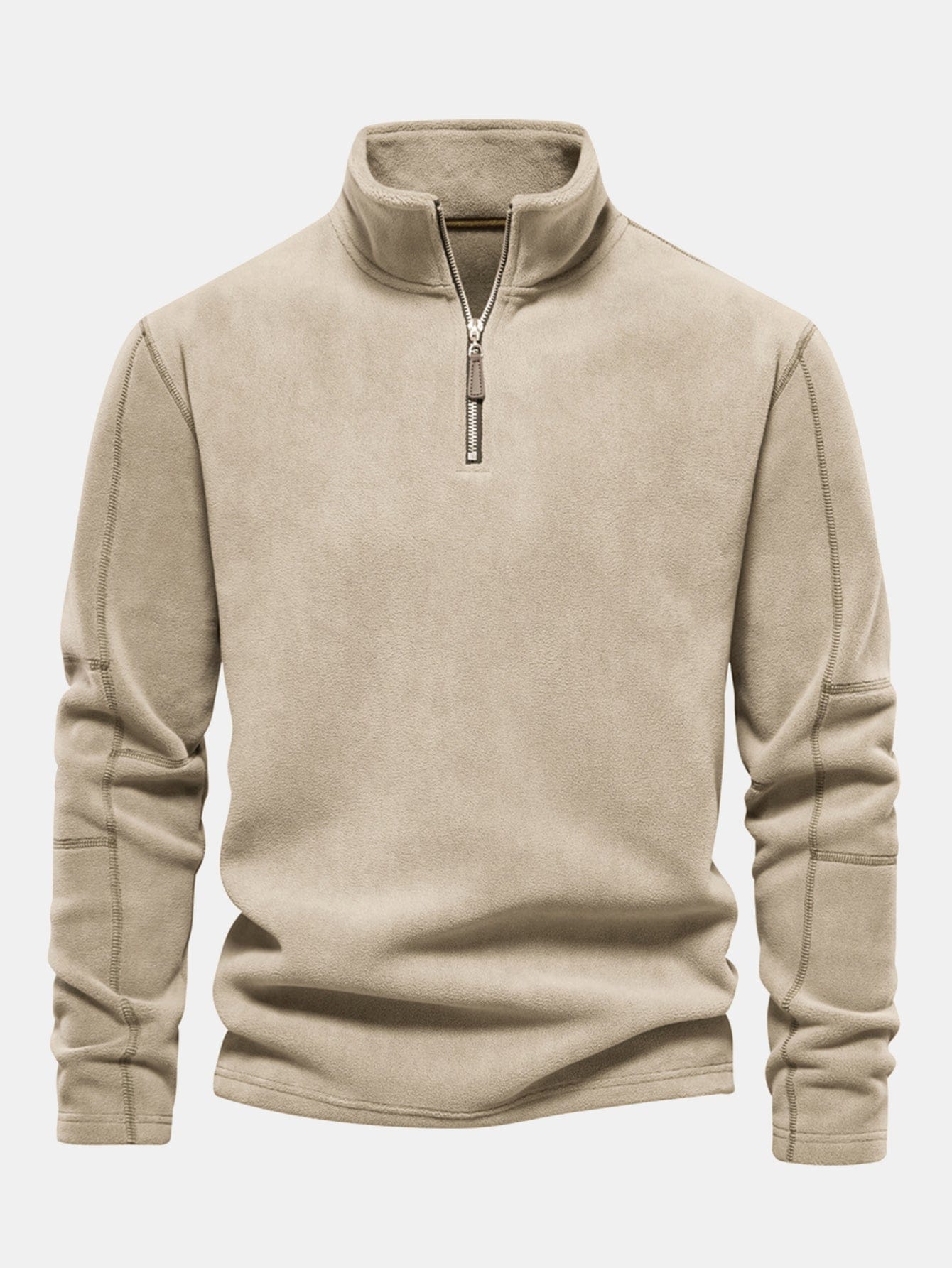 Velira Sweatshirts rusva / S Poliarinio Fleece Ketvirčio Užtrauktuko Megztinis