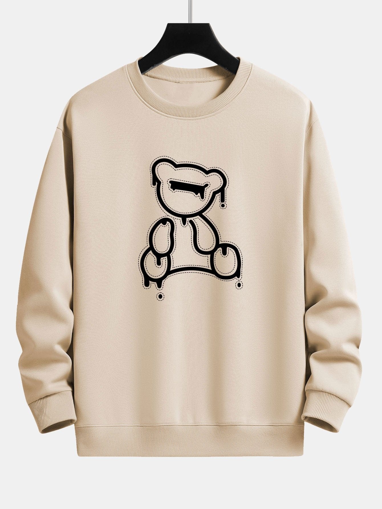 Velira Sweatshirts rusva / XS Lino lokio atspaudo laisvas fit džemperis
