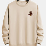 Velira Sweatshirts rusva / XS Meškiuko Spaudas Atsipalaidavęs Džemperis