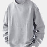 Velira Sweatshirts sidabras / XS Atsipalaidavęs Geometrinis Žakardo Palaidinukas