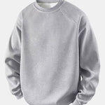 Velira Sweatshirts sidabrinė / S Atsipalaidavęs Waffle Crew Neck Megztinis