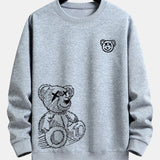 Velira Sweatshirts sidabrinė / S Meškos Pėdsakų Laisvalaikio Fit Džemperis