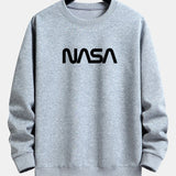 Velira Sweatshirts sidabrinė / S NASA Print Relax Fit Sweatshirt