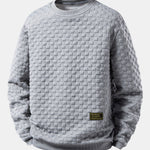 Velira Sweatshirts Sidabrinė / S Šaškinis Jacquard Palaidinukas