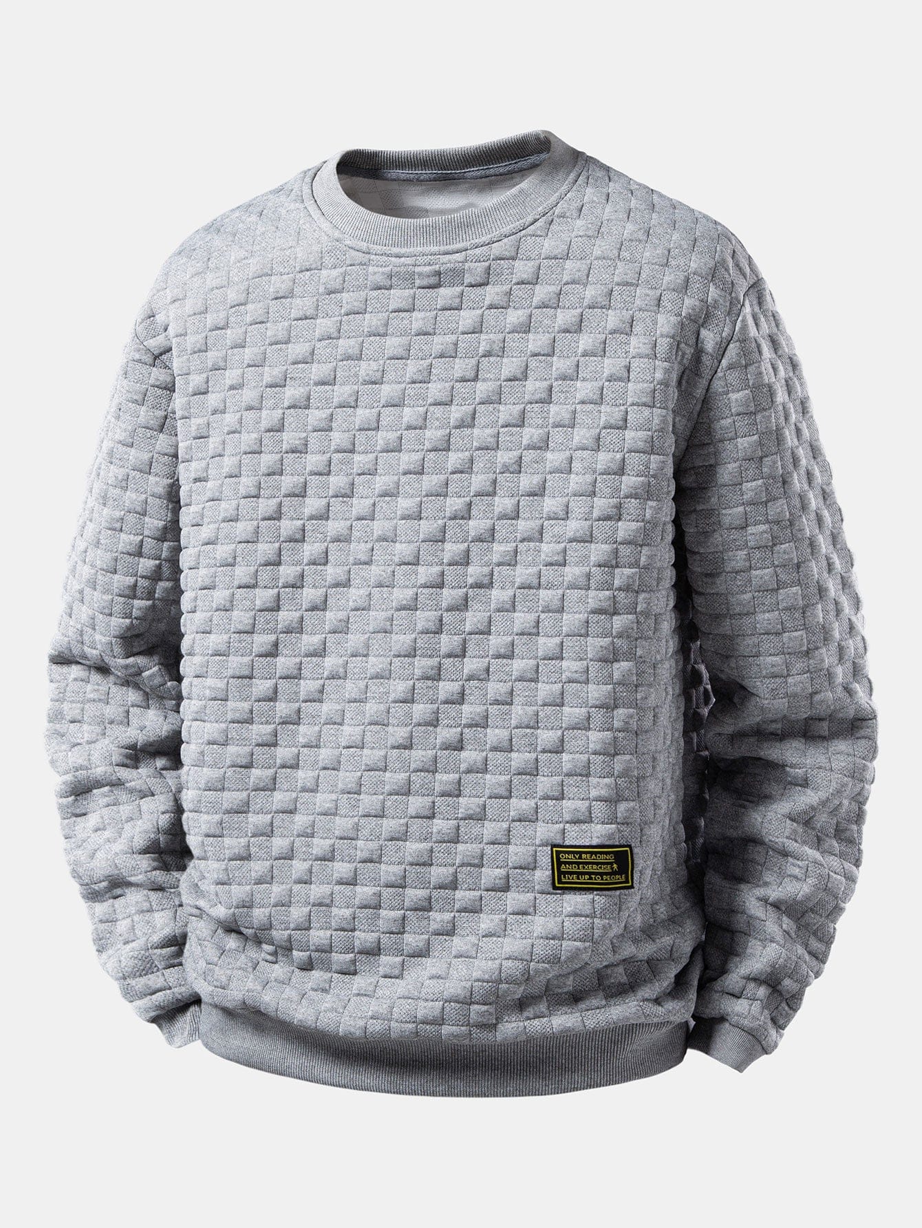 Velira Sweatshirts Sidabrinė / S Šaškinis Jacquard Palaidinukas