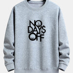 Velira Sweatshirts sidabrinė / XS Be poilsio dienų spausdinta laisva fit džemperis