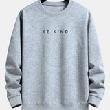 Velira Sweatshirts sidabrinė / XS Būk geras spausdinimo laisvalaikio megztinis
