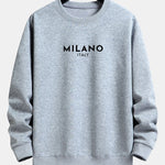 Velira Sweatshirts sidabrinė / XS Milano spaudinys laisvas prigludimas megztinis