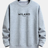 Velira Sweatshirts sidabrinė / XS Milano spaudinys laisvas prigludimas megztinis