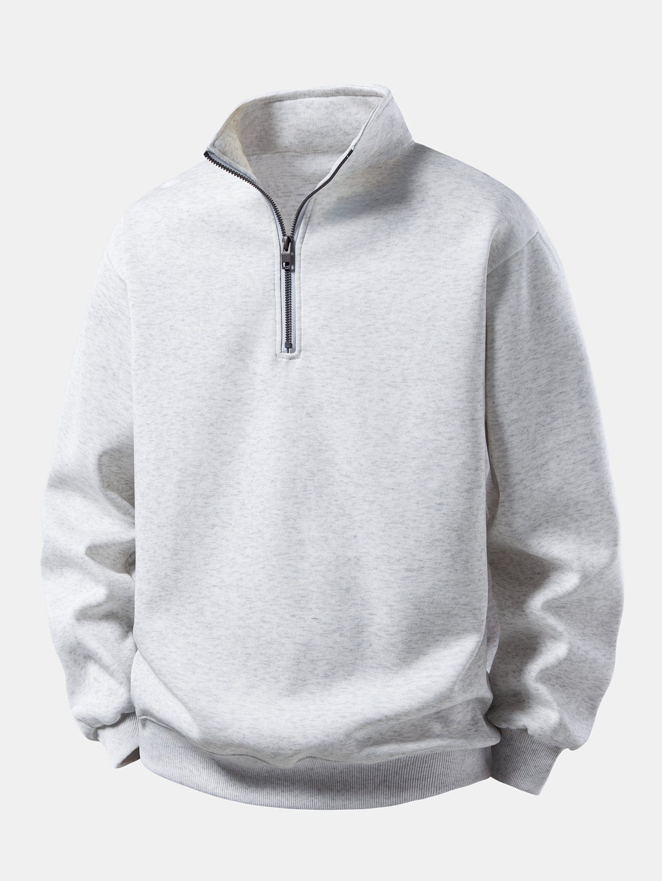 Velira Sweatshirts Sidabrinė / XS Relaksuotas Fit Ketvirčio Užtrauktukas Palaidinė