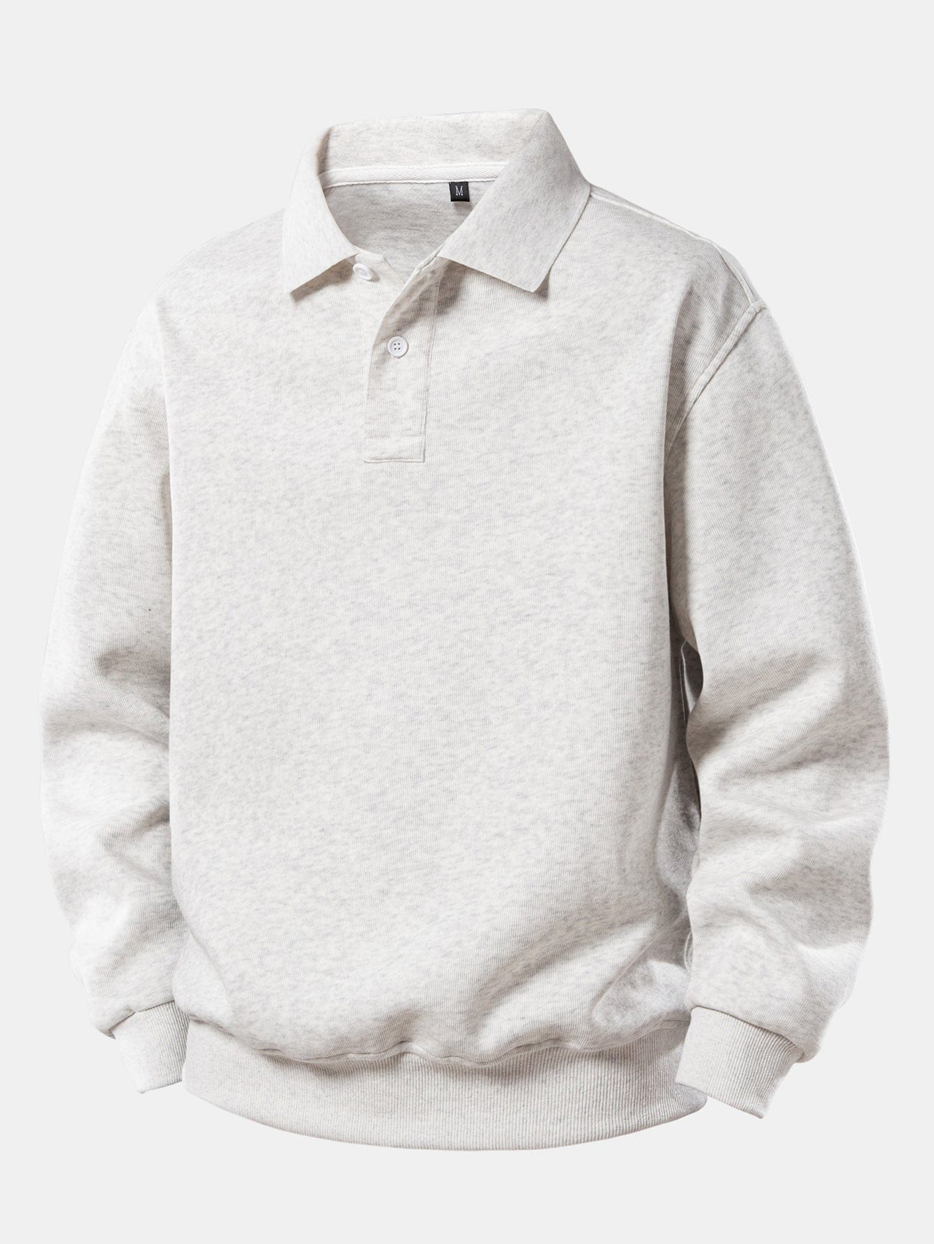Velira Sweatshirts sidabrinė / XS Solidus polo apykaklės megztinis