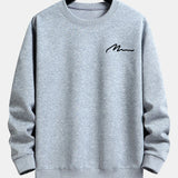 Velira Sweatshirts Sidabrinė / XS Vyrų šūkio spaudos laisvo kirpimo džemperis