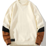 Velira Sweatshirts smėlinė / S Spalvų blokas Crewneck megztinis
