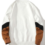 Velira Sweatshirts Spalvų blokas Crewneck megztinis